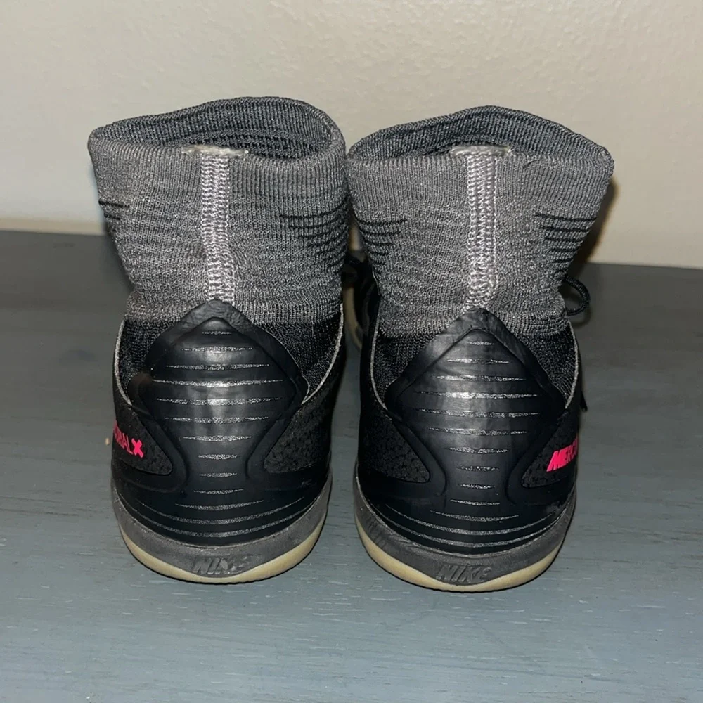 Nike Jr. Mercurial X Proximo ll IC Black/Gray/Pink/Gum High top sz 3.5Y EUC